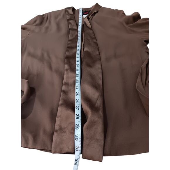 MONDI GALA Vintage Suit Set XL Satin Flowy Pants Belted Top Jacket Dressy Event - Picture 6 of 16